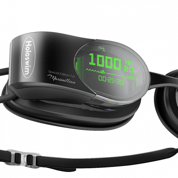 Смарт очки для плавания Holoswim 2 Go (прозрачные; Black)